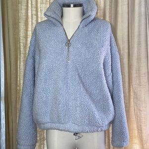 Hollister Cozy Sherpa Half Zip Jacket